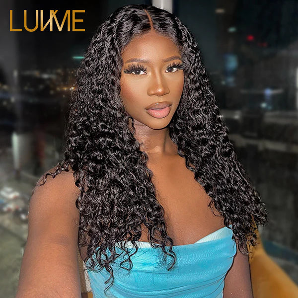 Luvme Gorgeous Deep Wave Full Hair Middle Part Undetectable 13x4 Lace Frontal Wig