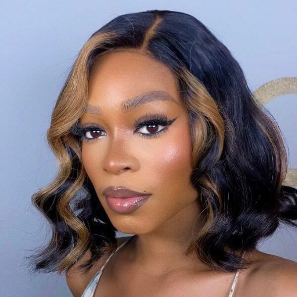 Loose Wave Wig, Blonde Wig, Closure Lace Wig, Undetectable Lace Wig