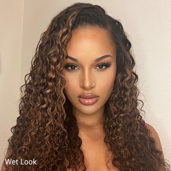 Gorgeous Mix Color Chestnut Brown Deep Wave Undetectable Transparent Lace Wigs | Real HD Lace