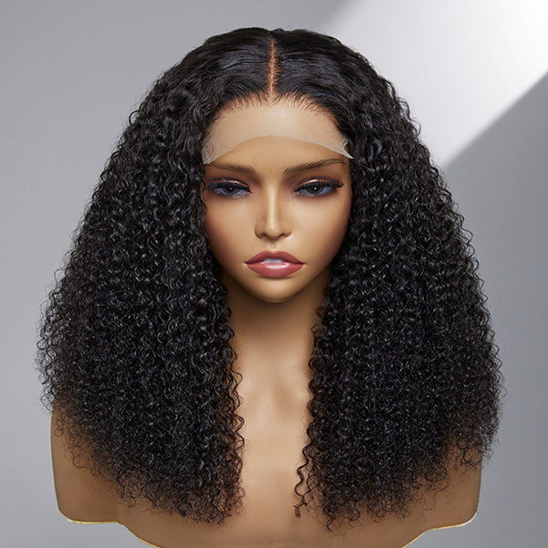 Poppin and Classic Afro Curly Glueless 5x5 Closure Lace Wig;Long Curly Wigs,
