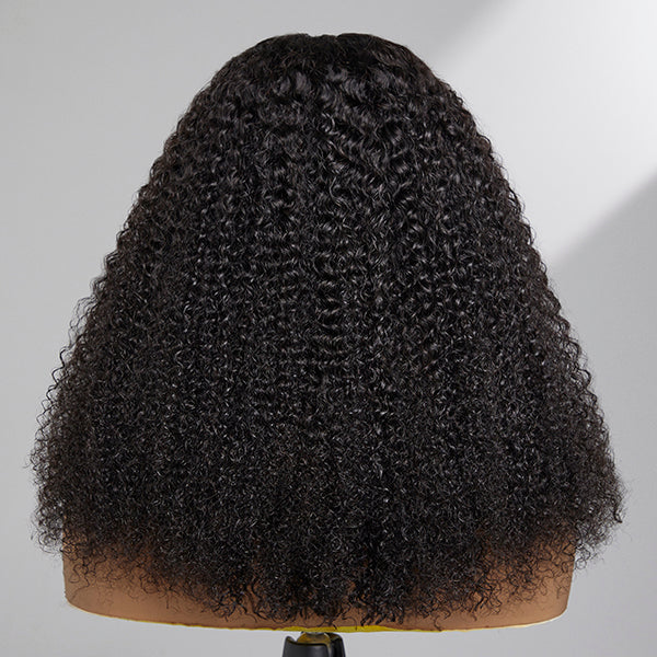 Poppin and Classic Afro Curly Glueless 5x5 Closure Lace Wig;Curly Wigs;Long Curly Wigs;Back of Afro Curly Wigs