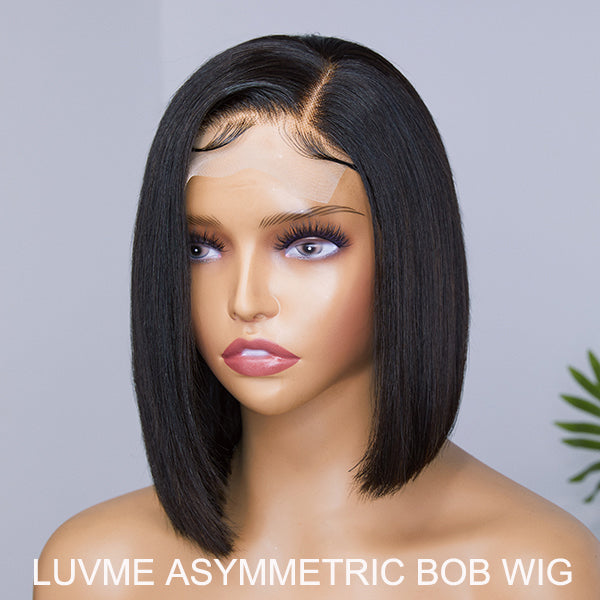 Flash Sale | Asymmetric Side Part 4x4 Closure Short Bob Wig I Soft & Manageable