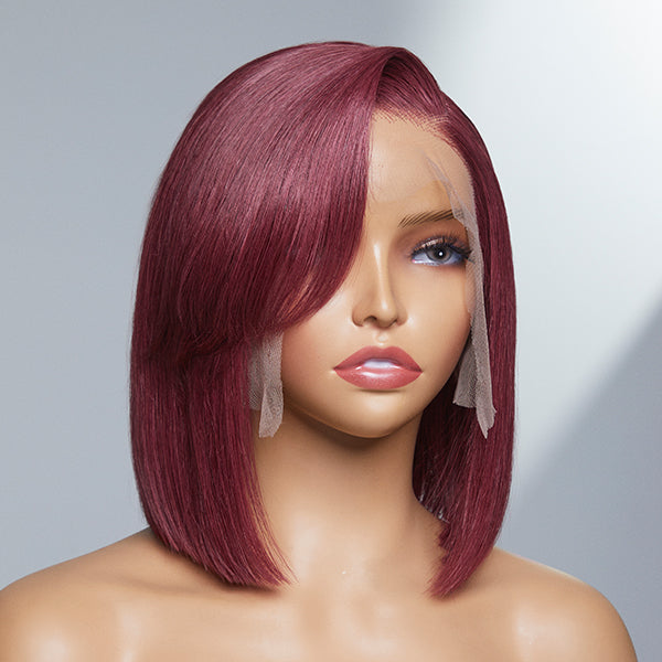 Burgundy New Trend Short Layered Bob Wig | Stylish & Unique