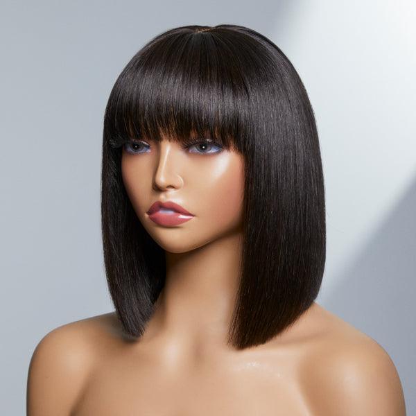 Flash Sale | Upgraded Silky Straight Bob Wig With Bangs