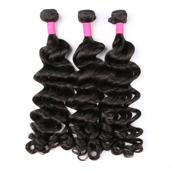 3 piezas Big Curl mejores paquetes de cabello humano virgen