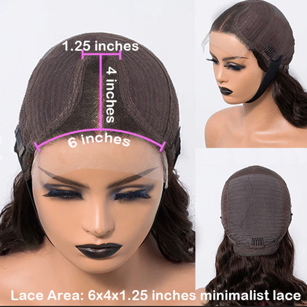 Glueless Mid Part Bouncy Shaggy Undetectable Minimalist Lace Wig | Pre-plucked & Effortless