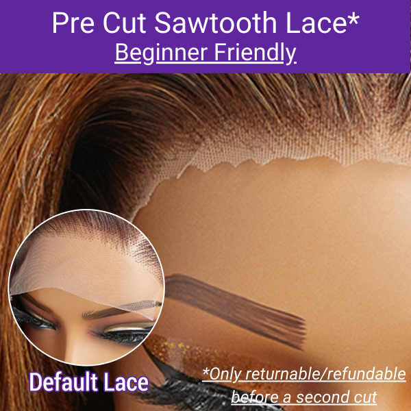 Gloria Caramel Reddish Brown Body Wave 13x4 Lace Front Wig C Part | Limited Design