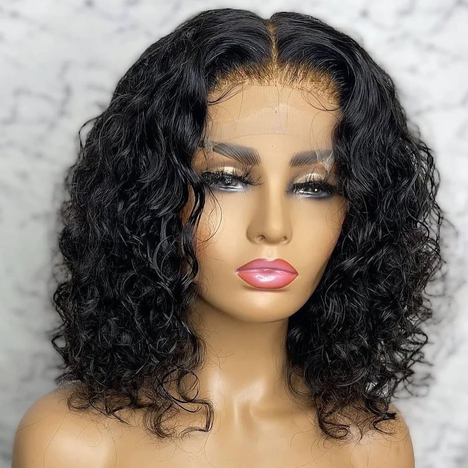 4x4 Glueless Lace Closure Short Water Wave Wig | Vacation Vibes