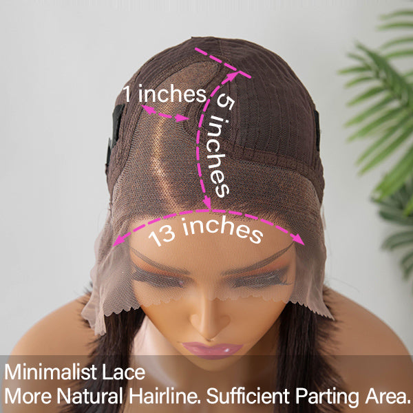 Special Sale | Super Natural Side Part Glueless Minimalist Lace Bob Wig | Fits All Face Shapes
