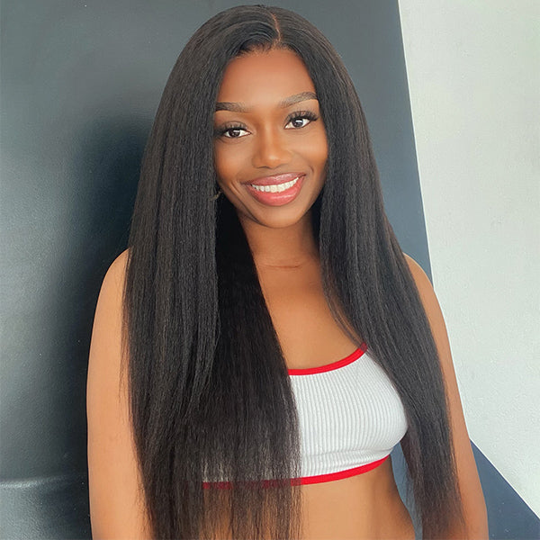 Luvme Natural Kinky Straight Undetectable Invisible Lace Wig