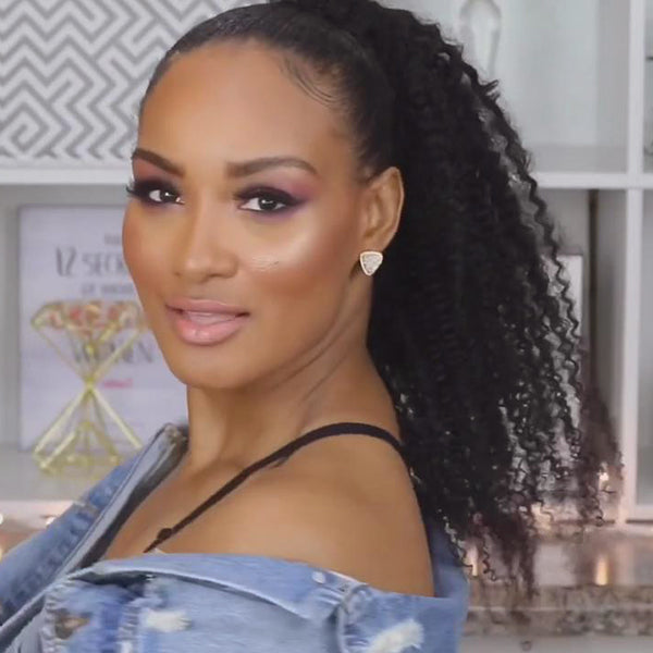 Human Hair Sleek Ponytail Easy To Wear | Upgraded 2.0