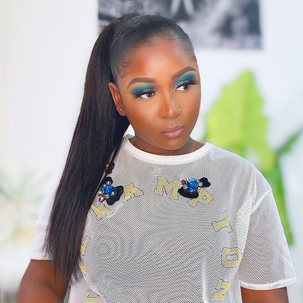 Human Hair Sleek Ponytail Easy To Wear | Upgraded 2.0