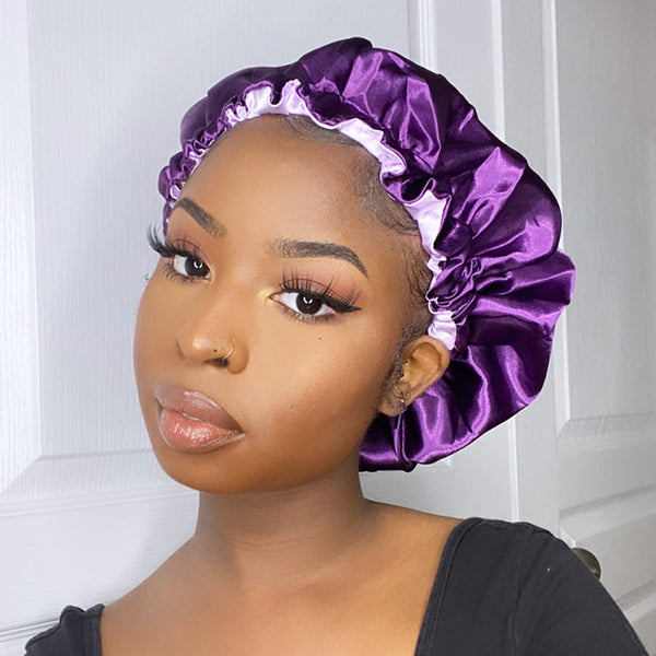 Luvme Hair Double Layer Silk Soft Sleeping Cap