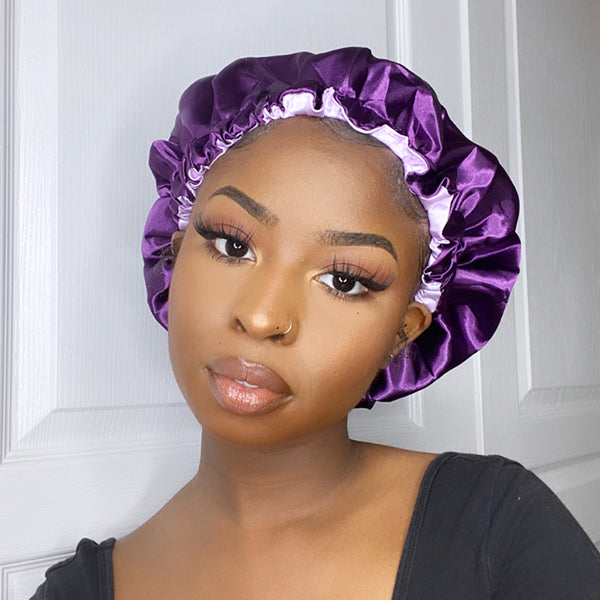 Luvme Hair Double Layer Silk Soft Sleeping Cap