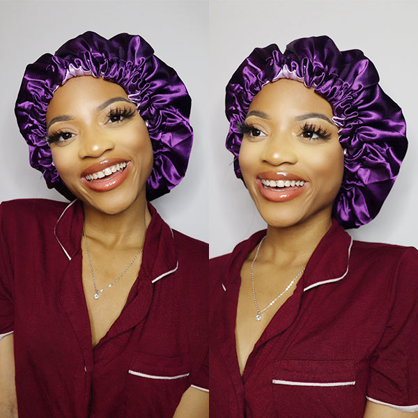 Luvme Hair Double Layer Silk Soft Sleeping Cap