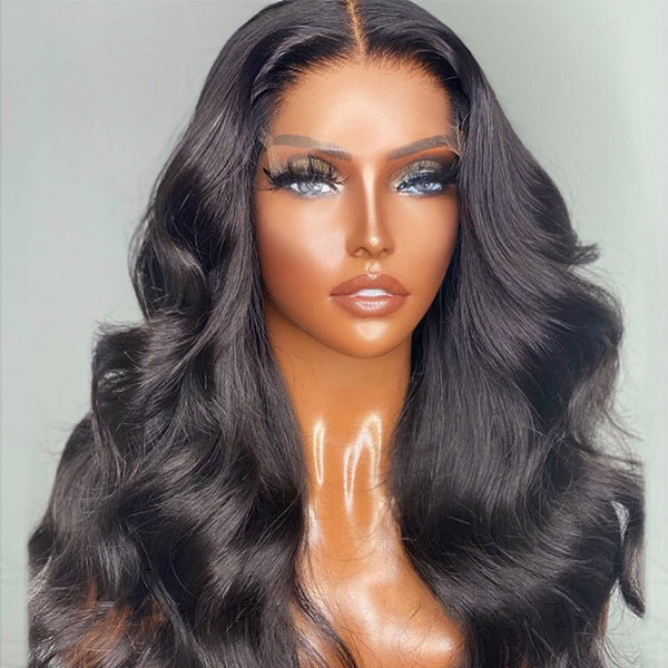 Body Wave Wig, Body Wave 5x5 Undetectable Invisible Lace Glueless Closure Lace Wig | Real HD Lace