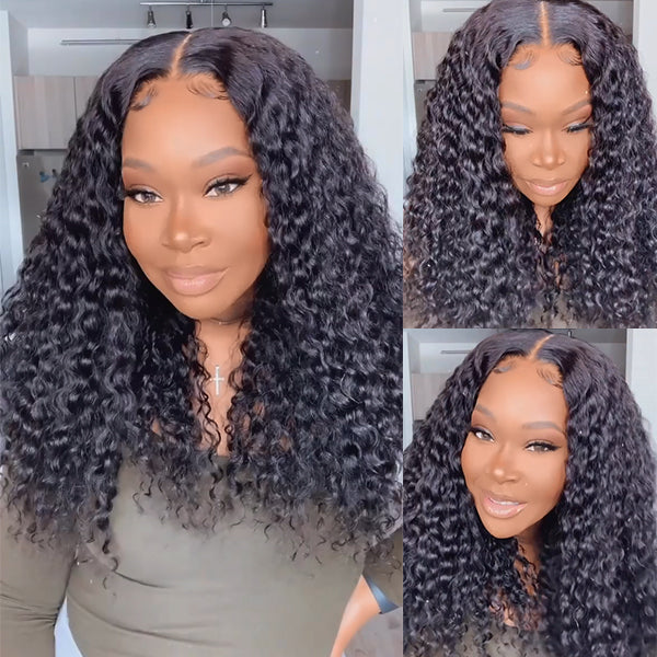 Wet And Wavy High Density Glueless Lace Closure Wig