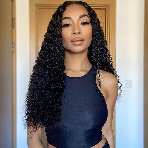 Wet And Wavy High Density Glueless Lace Closure Wig
