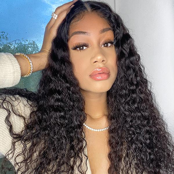 Wet And Wavy High Density Glueless Lace Closure Wig